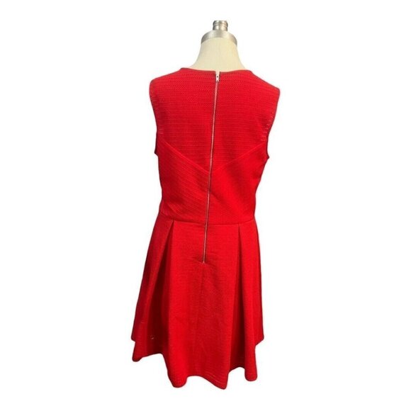 INC International Concepts Red Fit & Flare Dress Size 14 Sleeveless - Picture 3 of 6